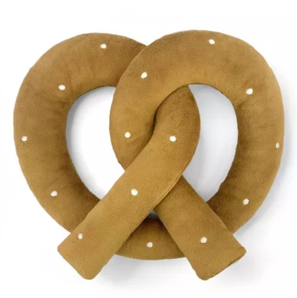 Target Pretzel Pillows x2 Snack Food Throw Pillows Bullseye's Playground Decor - Picture 2 of 10